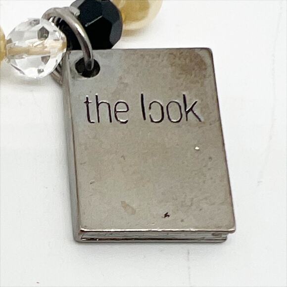 Vintage Mary Kay Beaded Bracelet with The Look Silver Tone Charm - Picture 2 of 4